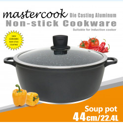 DIE CAST CASSEROLE 44 CM INDUCTION WITH CERAMIC COATING